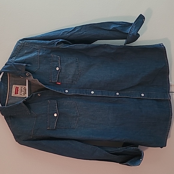 Levi's little girls denim shirt - Picture 5 of 5
